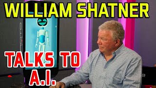 William Shatner Talks to AI ProtoBot HOLOGRAM Avatar [upl. by Geithner]