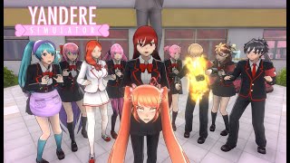 Eliminating the Most Liked Students Mission Mode  Yandere Simulator [upl. by Filmore]