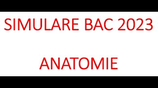 BAC BIOLOGIE SIMULARE 2023 [upl. by Eleets]