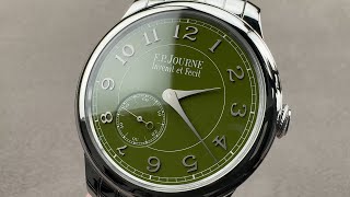 FP Journe Chronometre Souverain Dubai Limited Edition Platinum Bracelet Luxury Watch Review [upl. by Edivad600]