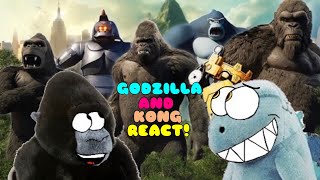 Godzilla and Kong React to EVOLUTION of KING KONG Size Comparison 19332024 [upl. by Aloke]