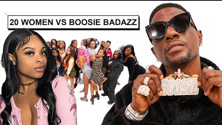 20 WOMEN VS 1 RAPPER BOOSIE REACTION  LoBunnie [upl. by Sinnaiy]