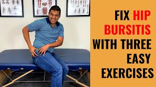 Top 3 Exercises For Trochanteric Hip Bursitis [upl. by Drof]