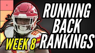 MUST START RBs for Week 8 Fantasy Football Tier List [upl. by Kono]