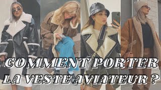 TENDANCES MANTEAU COMMENT PORTER LE MANTEAU AVIATEUR [upl. by Cordelia377]