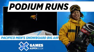 Pacifico Men’s Snowboard Big Air Top 3 Runs  X Games Aspen 2024 [upl. by Ameerahs]