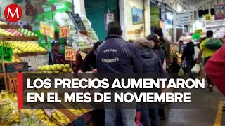 Inflación se ubica en 432 en noviembre según Inegi [upl. by Eslehc]