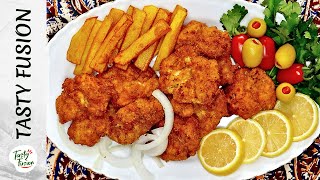 Homemade fried chicken Recipe Easy amp delicious 😍 [upl. by Pattin]