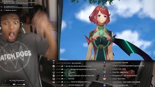 Reaction To Pyra  Etika Plays Xenoblade 2 [upl. by Lottie]