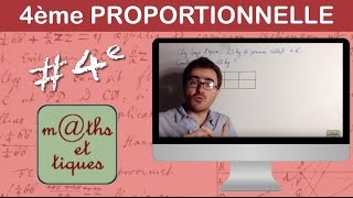 Appliquer la règle de la 4e proportionnelle  Quatrième [upl. by Aelanna356]