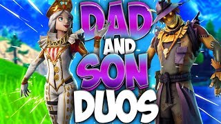 DADDY CLUTCHES IT OMEGALUL Dad And Son Duos In Fortnite Battle Royale [upl. by Yleek880]