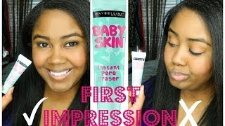 Maybelline Baby Skin Instant Pore Eraser  First Impression [upl. by Rufena725]