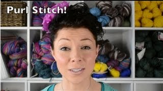 How to Purl  Even if Youre Clueless  Absolute Beginner Knitting Lesson 2 [upl. by Ellswerth]