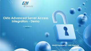 ENH iSecure Okta Advanced Server Access Integration  Demo [upl. by Anilos642]