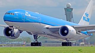 30 MIN OF HEAVY ACTION  B7478F B777 A350 B787  Amsterdam Schiphol Airport Spotting [upl. by Bili]