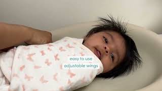 aden  anais I easy wrap swaddle [upl. by Ecyal511]