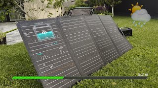 Solar Power in Bad Weather EcoFlow 160W Solar Panel Tested [upl. by Koser982]