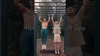 Who is better at pullups calisthenics pullups climbing challenge [upl. by Kendra292]