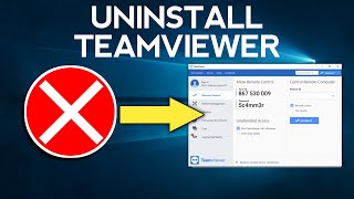 How To UNINSTALL TeamViewer on PC and Laptop [upl. by Asiole138]