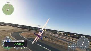 Silverstone lap in a redbull plane  Microsoft Flight Simulator 2024 [upl. by Eca]