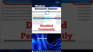 How to Permanently Disable Windows Updates shorts youtubeshorts [upl. by Aehsrop]