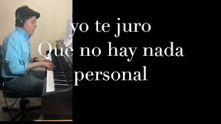 NADA PERSONAL  Armando Manzanero ALFREDO ALCOCER piano Cover Karaoke [upl. by Aon]