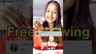 Free drawing ❤️ art drawing youtubeshorts [upl. by Jacobina]