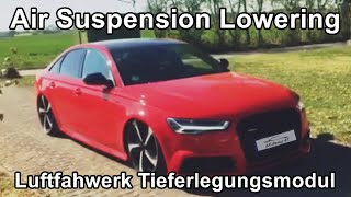 Audi A6 4G C7  Luftfahrwerk ASC Tieferlegungsmodul  Air Suspension Control Lowering Module S6 RS6 [upl. by Atteiluj682]