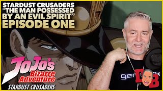 JJBA Stardust Crusaders Episode One “The Man Possessed By An Evil Spirit” REACTION [upl. by Fagin983]