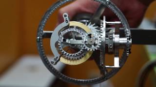 Gyro Tourbillion Escapement Mechanism using Extension Spring [upl. by Aziaf815]