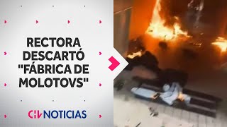 11 ESTUDIANTES EN ESTADO CRÍTICO por explosión en INBA Rectora descartó fábrica de bombas molotov [upl. by Teahan656]