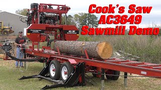 2024 Cooks AC3649 Portable Sawmill Demo [upl. by Htrow]