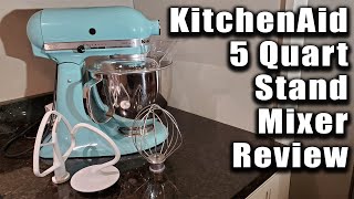 KitchenAid Artisan 5 Quart Stand Mixer Review [upl. by Sylram981]