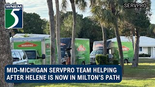 MidMichigan Servpro team helping after Helene is now in Milton’s path [upl. by Xed]