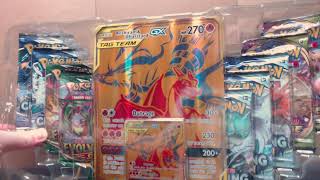 ASMR Pokemon Reshiram amp Charizard GX Premium Collection Opening 1 [upl. by Lotz]