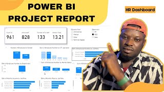 Power Bi Project  HR Dashboard  Employee Performance Analysis  Data Analytics Practical Project [upl. by Lanctot160]