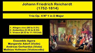 Johann Friedrich Reichardt 17521814  Trio Op 4 Nº 1 in D Major [upl. by Walburga]