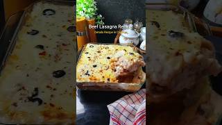 Beef lasagna Recipe 😋 [upl. by Ellekram]