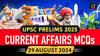 Current Affairs MCQs – 29th August 2024  IMPS  U5MR  UPSC Current Affairs  Drishti IAS English [upl. by Lucinda]