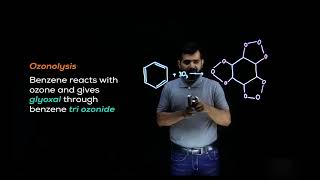 Ozonolysis of benzene 2nd year chemistry chapter 9 lecture 18 [upl. by Marget]