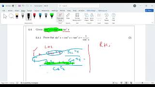 NW NSC MATHEMATICS P2 ENG QP SEPT TRIAL 2024 QUESTION6 4 prove the identity [upl. by Alviani]