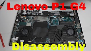 Lenovo P1 Gen 4 Disassembly  Upgrade [upl. by Tomi]