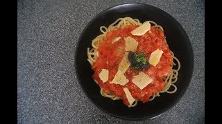 Fresh Tomato Spaghetti with Truffle Sauce [upl. by Hound]