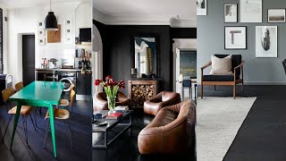 Black Flooring Ideas Home Decor with Black Floor Inspiration [upl. by Ojyllek]