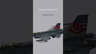 22 June F16 NDP thersaf f16 airshow ndpeeps aviation avgeek fighterjet airforce military [upl. by Ronny]