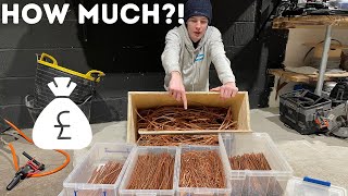 Huge Copper haul  How much did we get  Electrician [upl. by Oates]