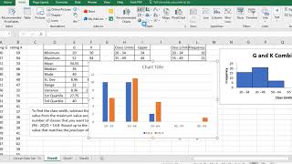 Create a double bar histogram in Excel [upl. by Anat]