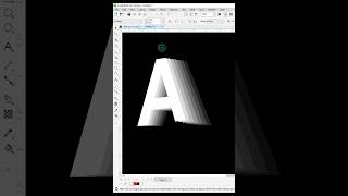 Letter A Flip Text Effect in Coreldraw [upl. by Aissilem313]