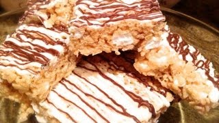 Homemade Chocolate Covered Rice Crispy Treats [upl. by Novy]