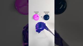 Fuchsia  Blue Color Mixing colormixing [upl. by Peregrine]